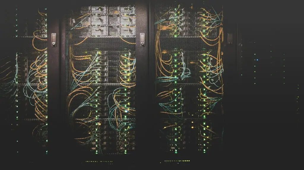 Structured networking cables representing IT infrastructure and networking services by TIMKINGSFORD SOLUTIONS